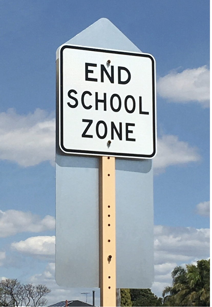 End School Zone Street Sign

Attribution: Steelkamp, CC BY-SA 4.0 , via Wikimedia Commons